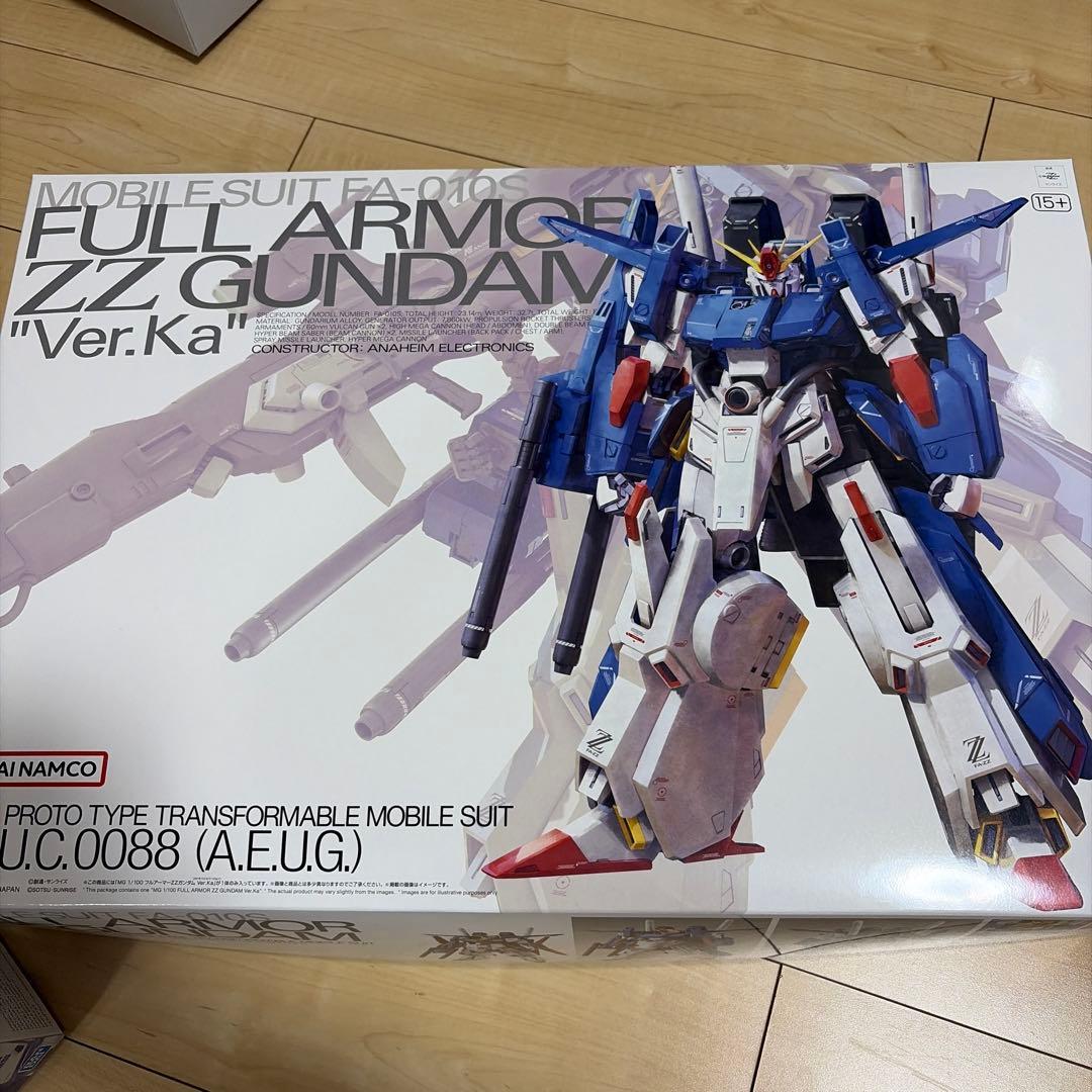 MGフルアーマーZZガンダム ver.ka＆強化型ZZガンダムver.kaセット