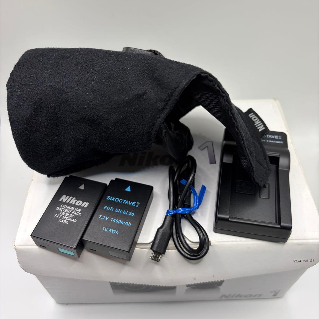 箱付き Nikon1 J1 レンズキット 動作品 付属品多数 ニコン カメラ