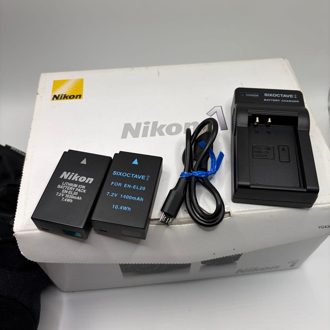 箱付き Nikon1 J1 レンズキット 動作品 付属品多数 ニコン カメラ
