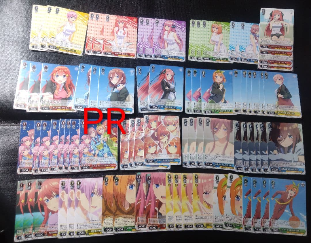 ヴァイスシュヴァルツ 引退品 五等分の花嫁 デッキ5個セット+デッキパーツ