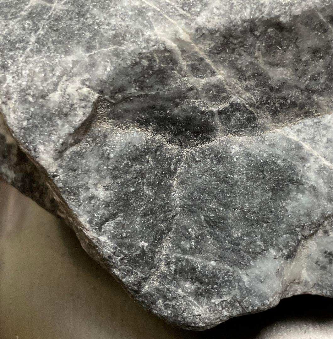 ［黒色　結晶煌めく］　青海川産黒ヒスイ川石356g ひすい　糸魚川