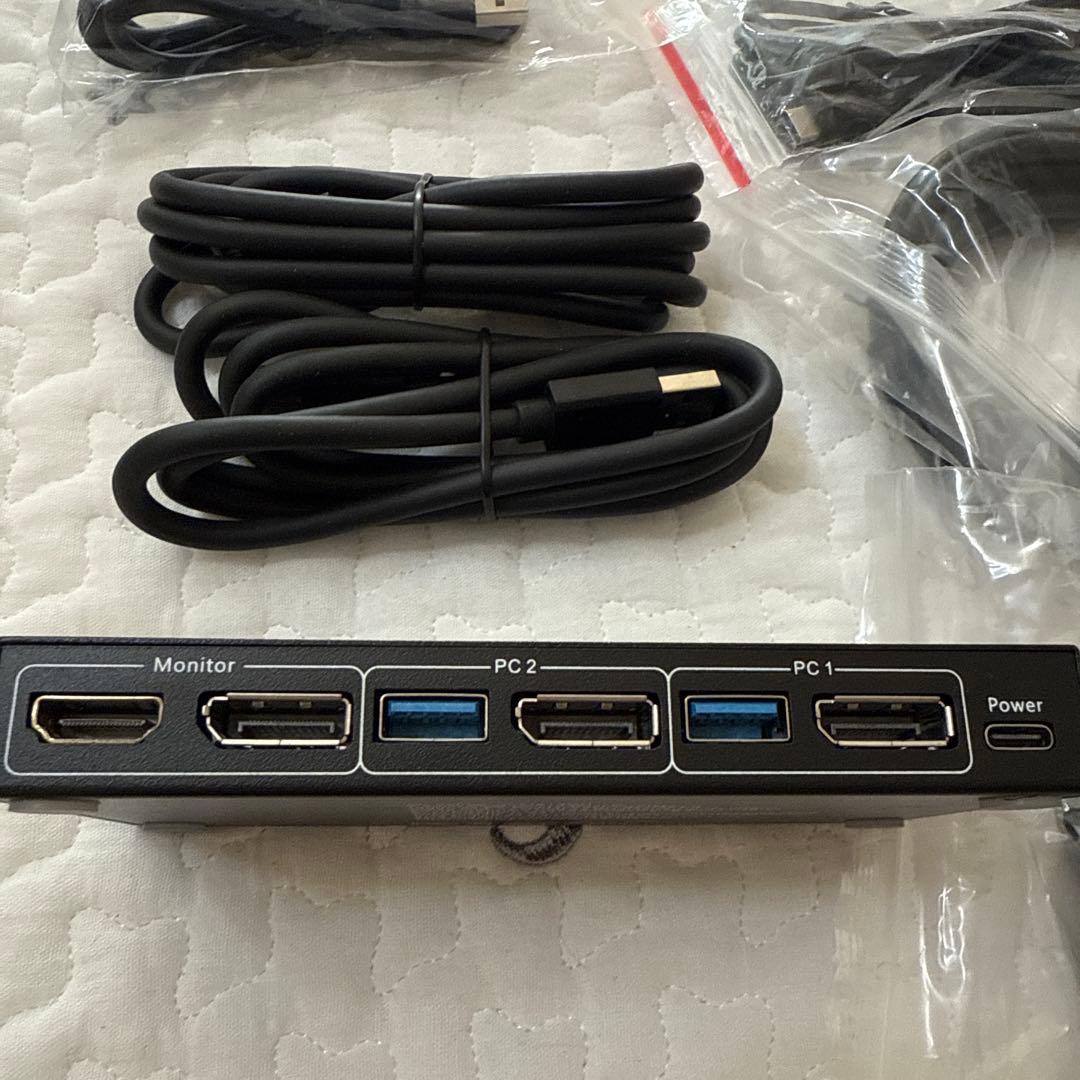デュアルモニター USB3.0 KVM 切替器 2入力2出力