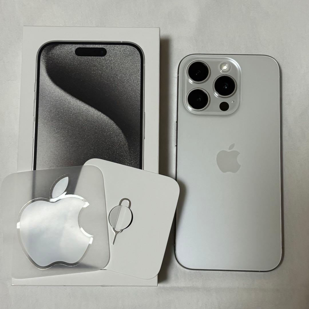 Apple iPhone15Pro 本体 ホワイトチタニウム 128GB