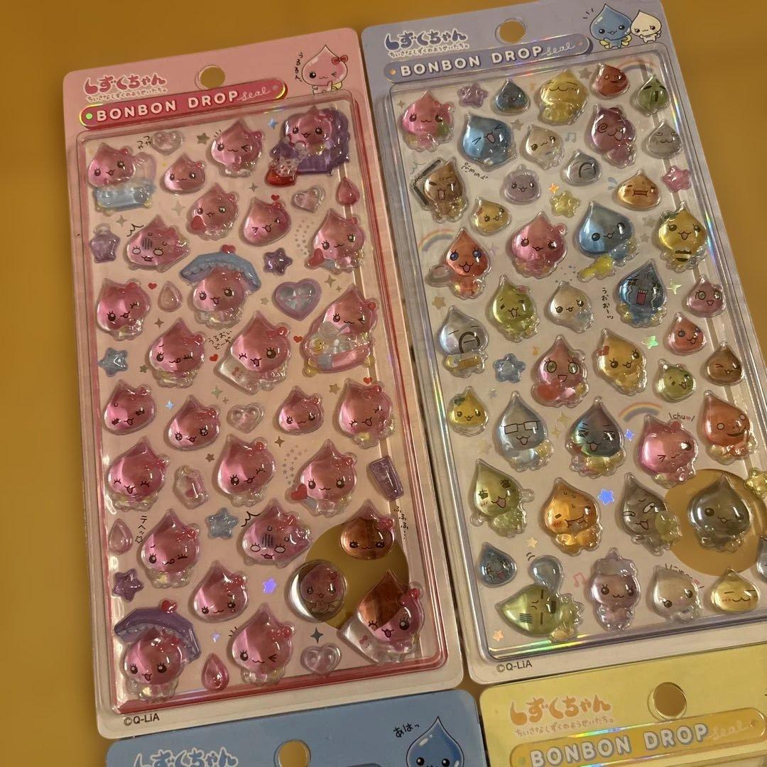 しずくちゃん　ボンボンドロップ シール　正規品　4種セット