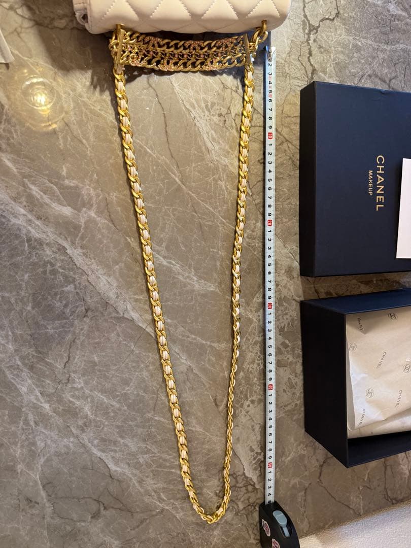 シャネル　ノベルティ チェーンショルダーバッグ ピンクラインストーン ココマーク