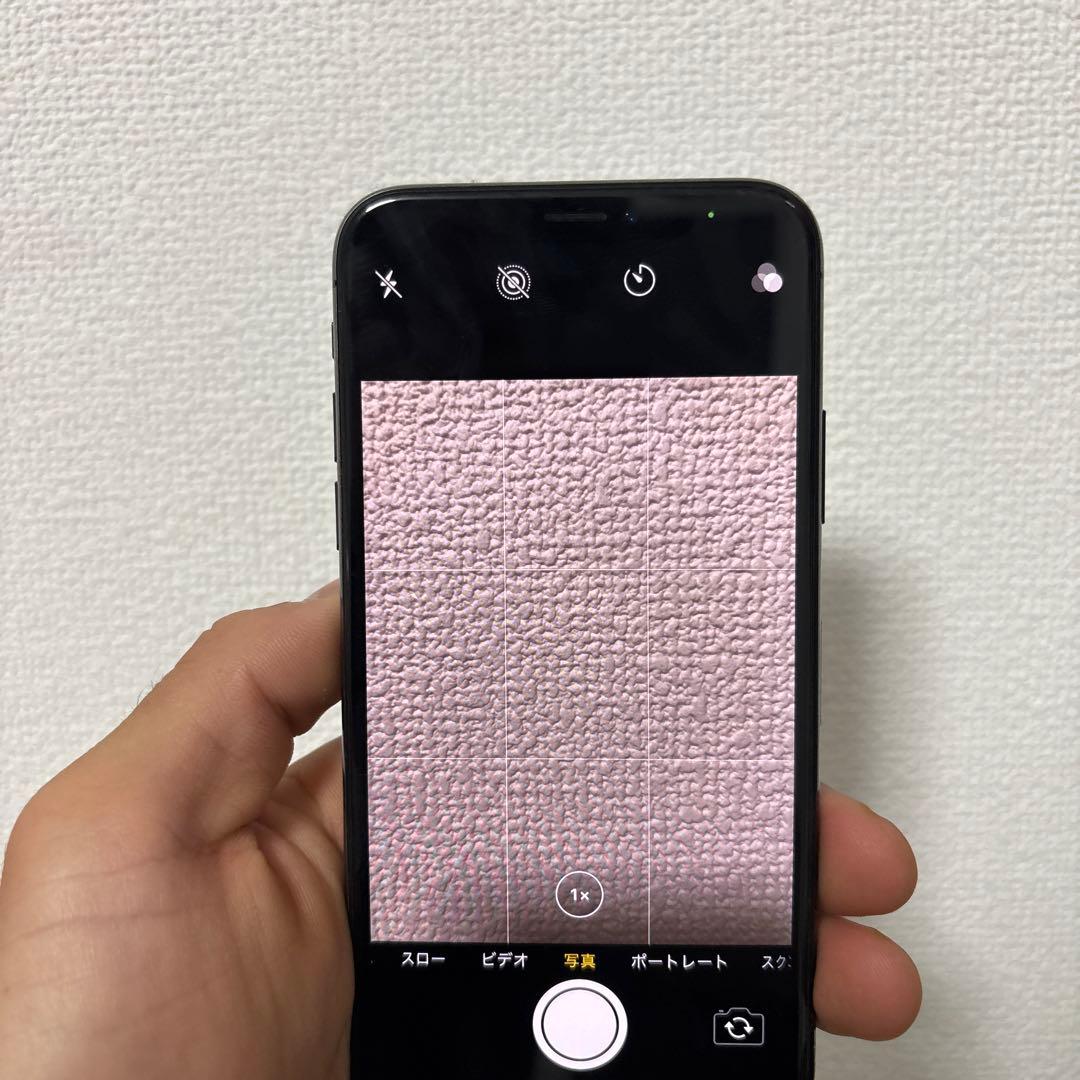 【バッテリー90%】iPhone X 64GB スペースグレイ　※カメラ割れあり