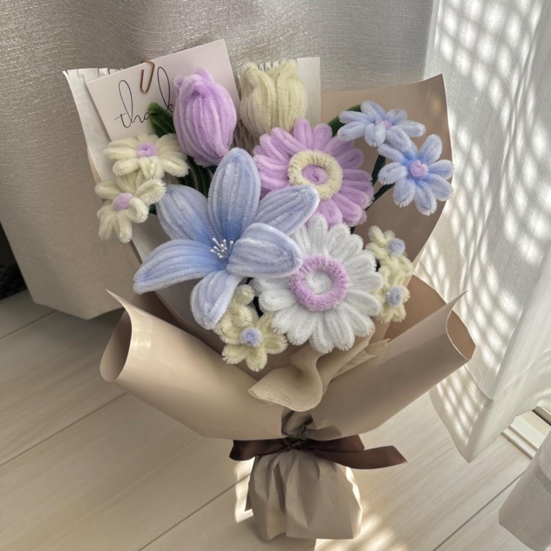 CHaaannn♡ᵕ̈*⑅専用　モールフラワー　ラベンダーミルク　ミントグリーン