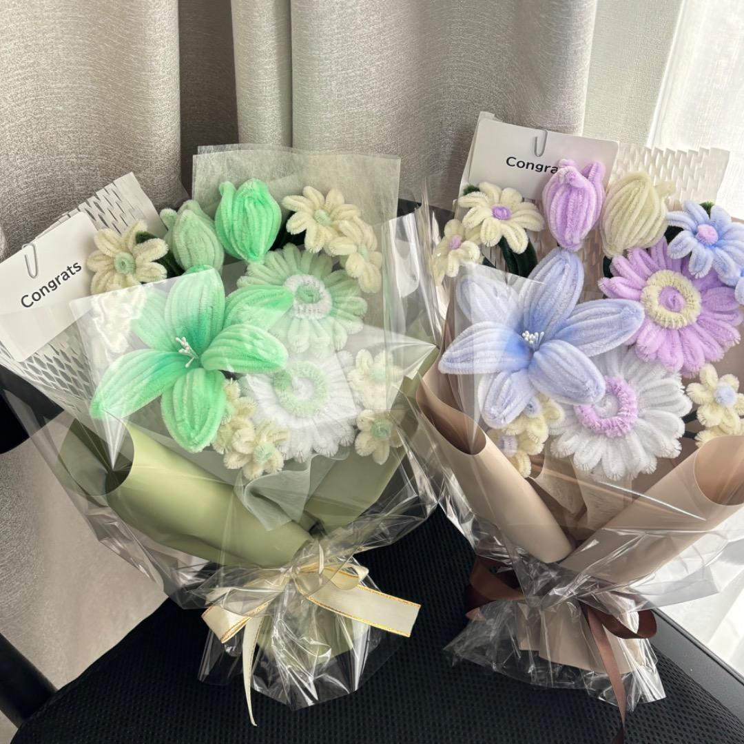 CHaaannn♡ᵕ̈*⑅専用　モールフラワー　ラベンダーミルク　ミントグリーン