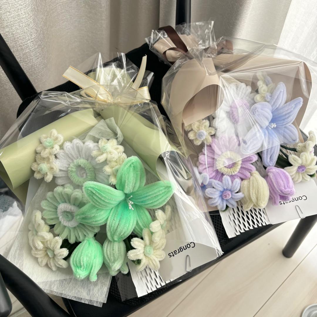 CHaaannn♡ᵕ̈*⑅専用　モールフラワー　ラベンダーミルク　ミントグリーン