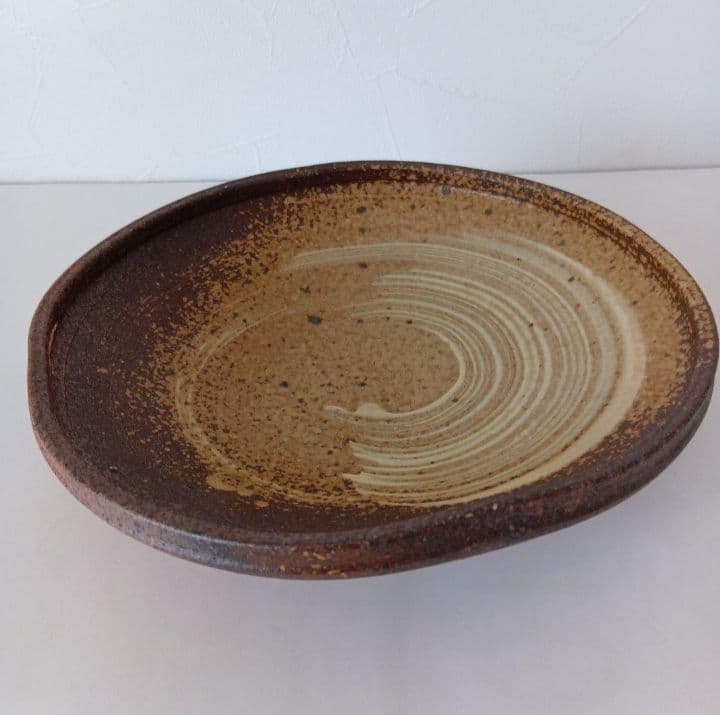 【未使用】常滑焼　お皿　日展作家 山田健吉 作