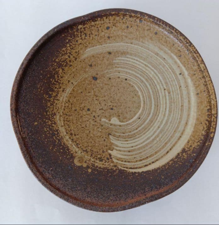 【未使用】常滑焼　お皿　日展作家 山田健吉 作