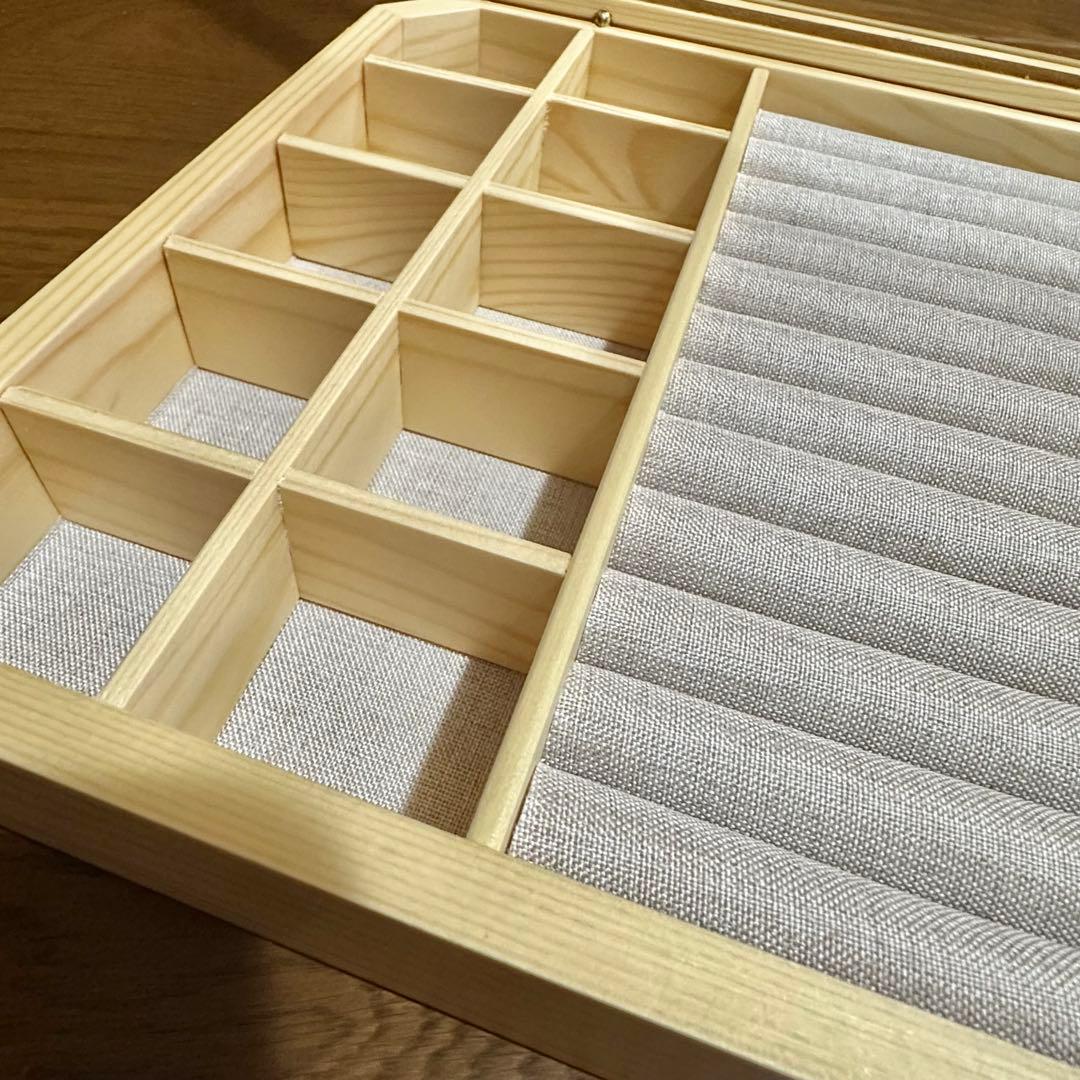 新品 ウッドジュエリーボックス アクセサリーケース