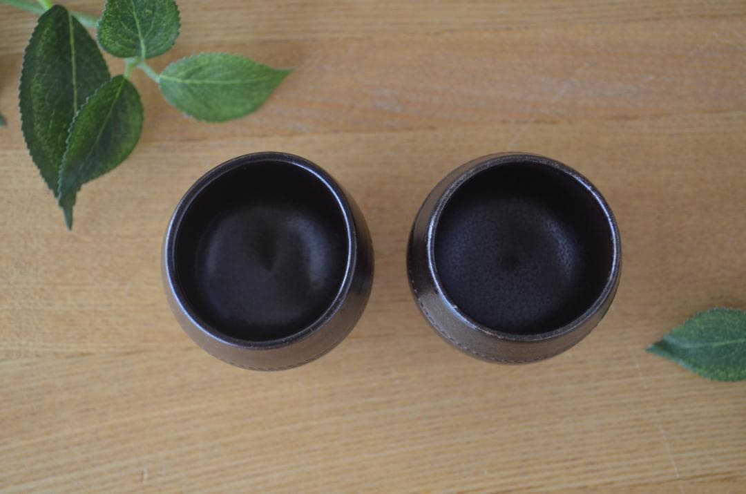 Hoganas/ホガナス●savoy/サヴォイ●ブラウン/エッグカップ2個