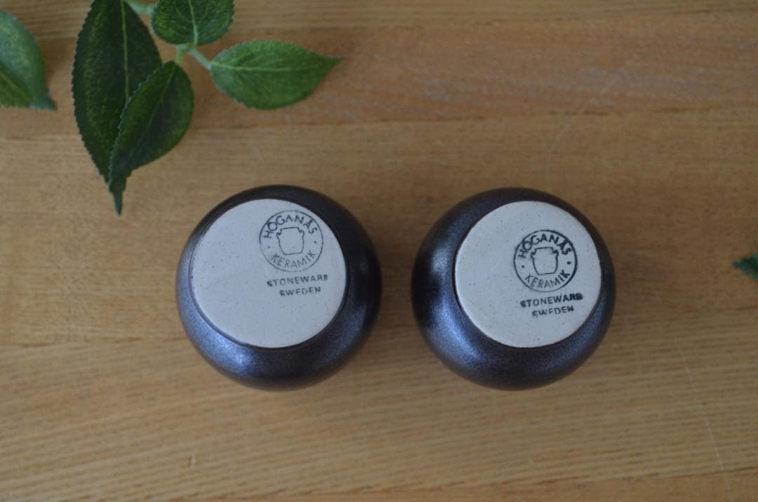 Hoganas/ホガナス●savoy/サヴォイ●ブラウン/エッグカップ2個