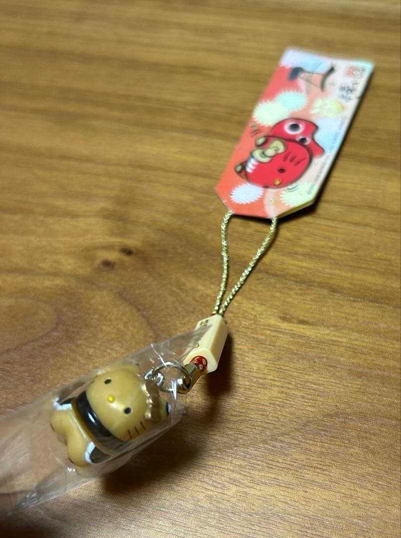 キティ　根付け　丑　福よ来い　レア