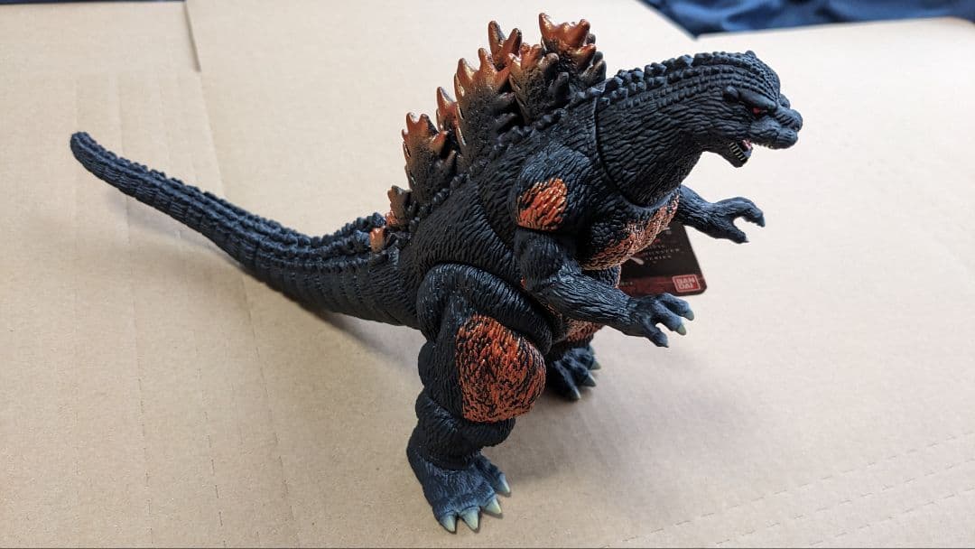 【タグ付き】ムービーモンスターシリーズ バーニングゴジラ バンダイ【ほぼ新品】