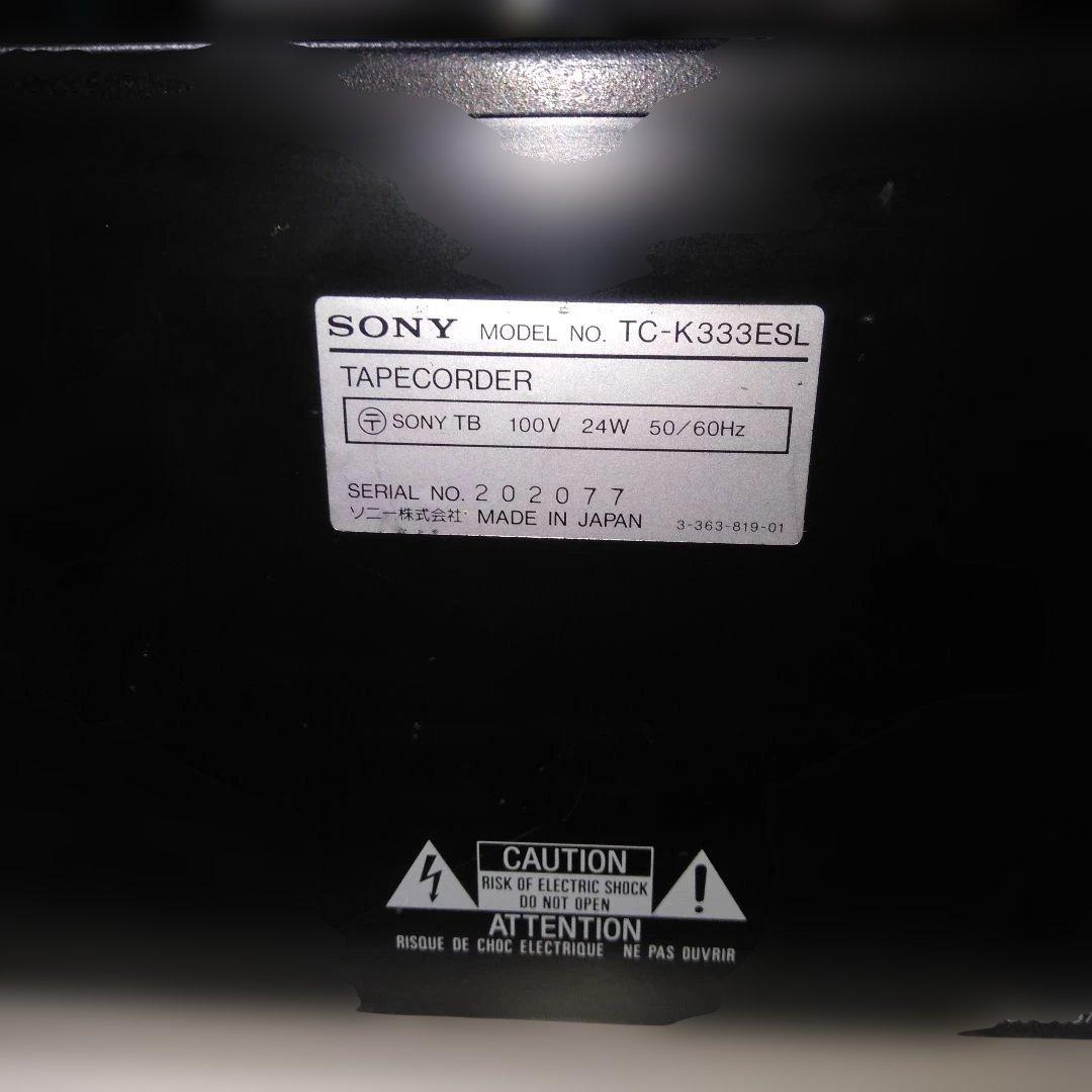 SONY TAPECORDER カセットデッキ TC-K333ESL ジャンク