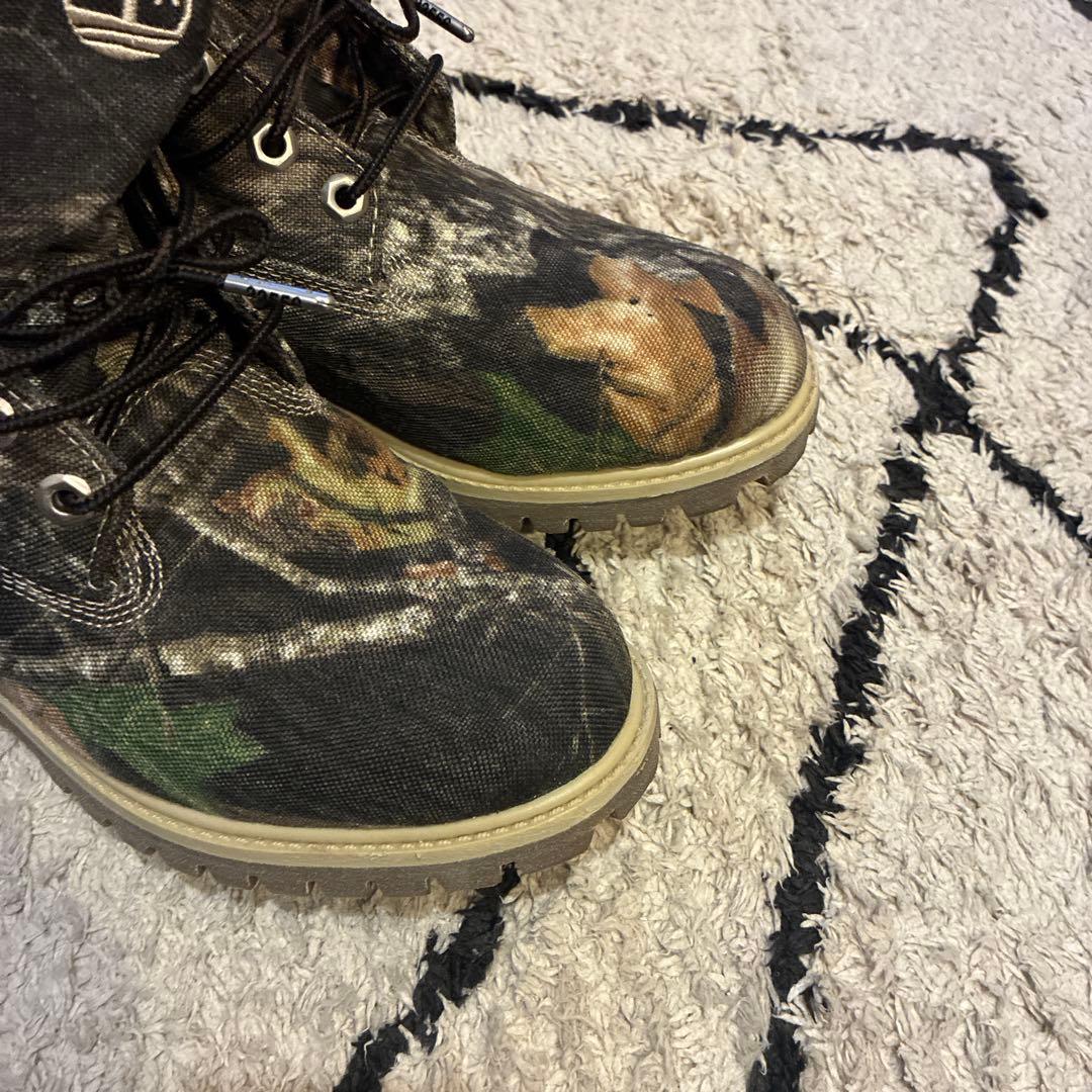 【値下げ可能】Timberland ブーツ カモ柄 迷彩柄