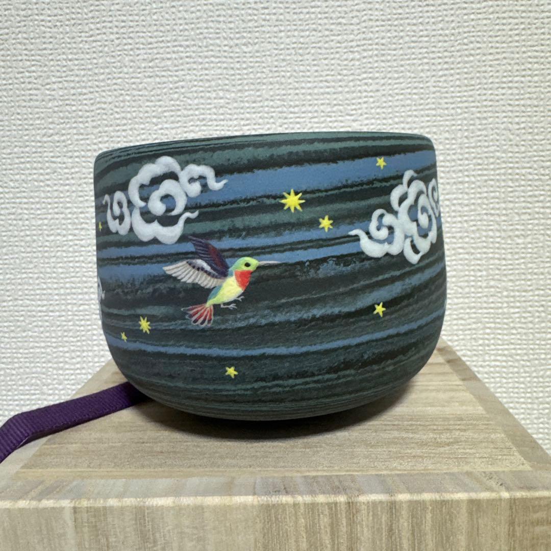 小林佐和子　茶碗　孔雀　真作保証