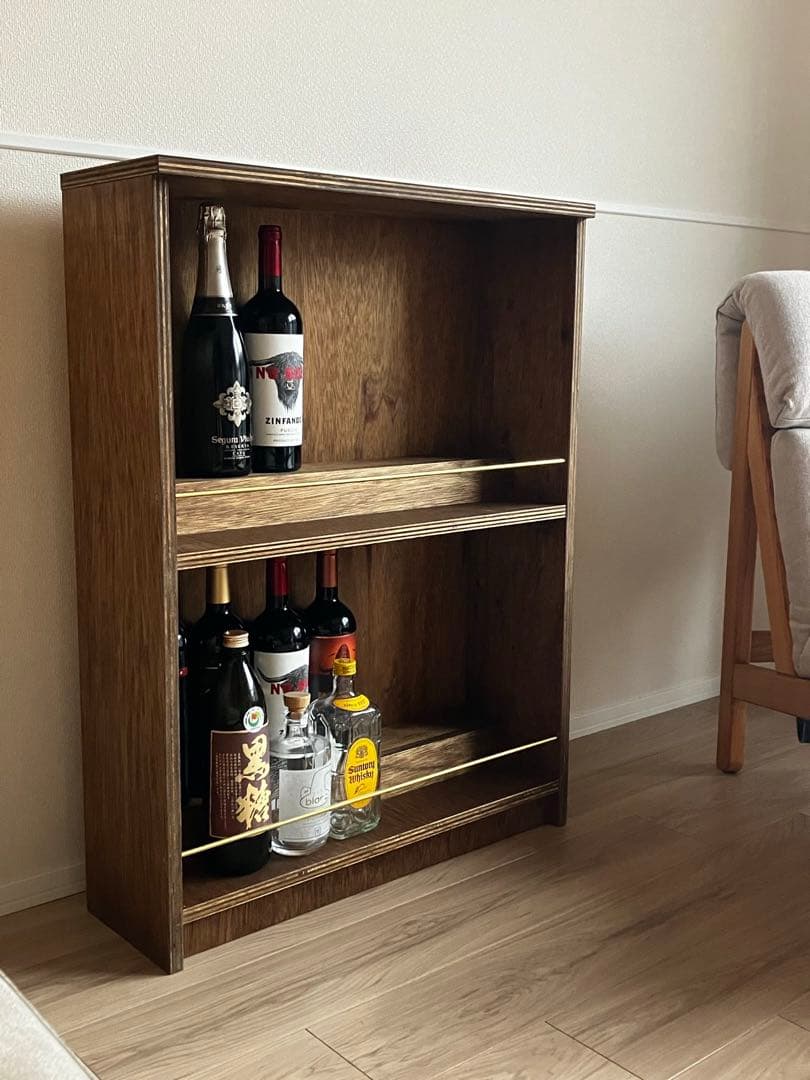 バーシェルフ（ウイスキーラック）W653 D215 H870