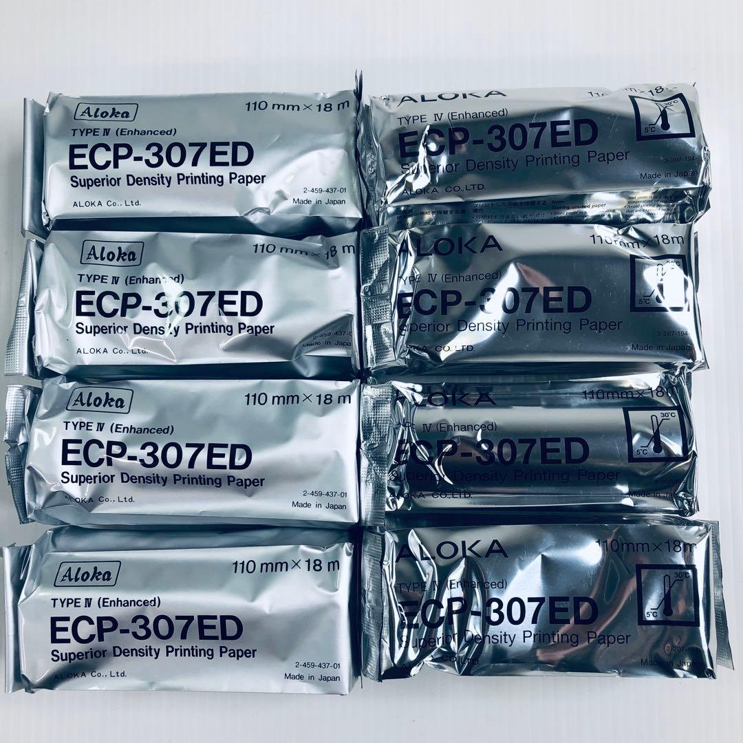 【即納】ALOKA　超音波記録紙　ECP-307ED　8巻　プリントペーパー