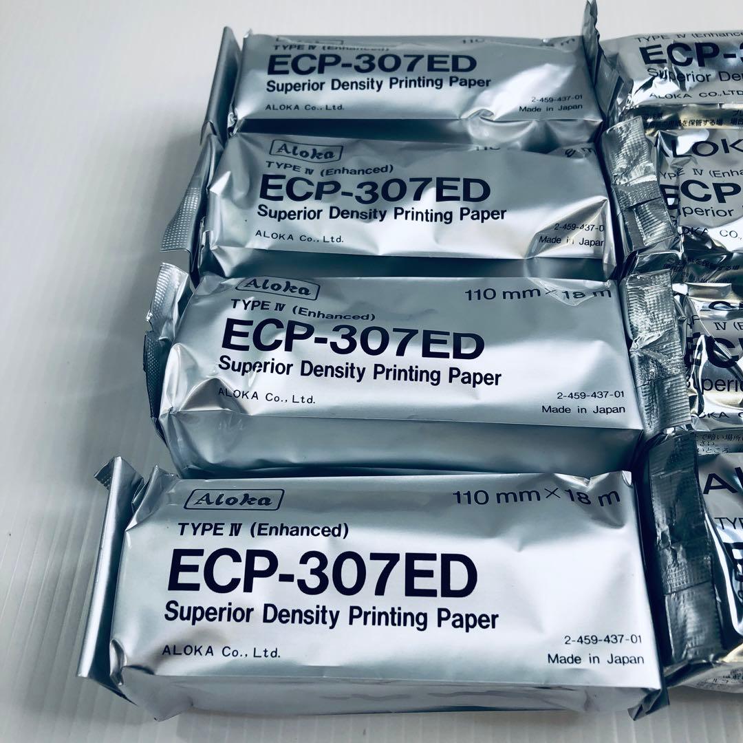 【即納】ALOKA　超音波記録紙　ECP-307ED　8巻　プリントペーパー