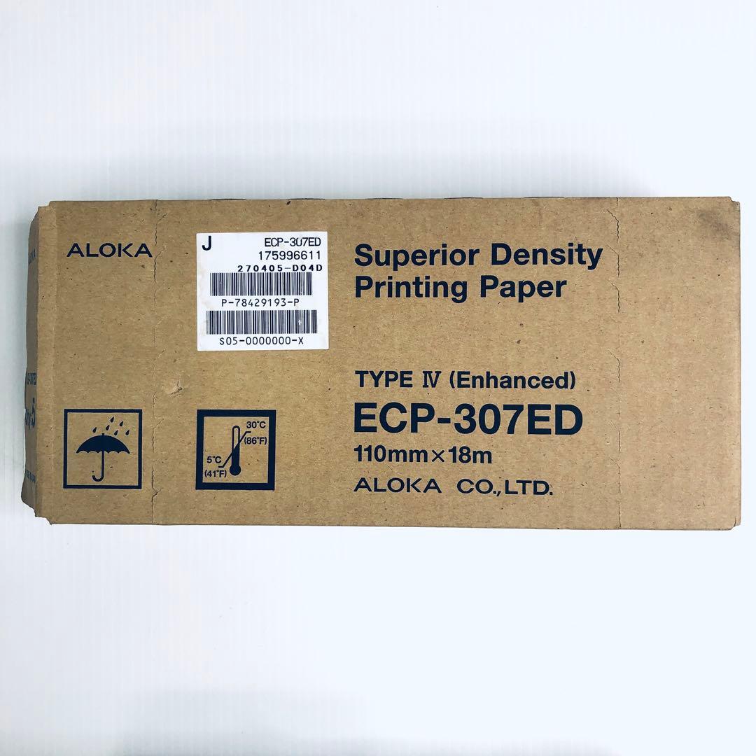 【即納】ALOKA　超音波記録紙　ECP-307ED　8巻　プリントペーパー