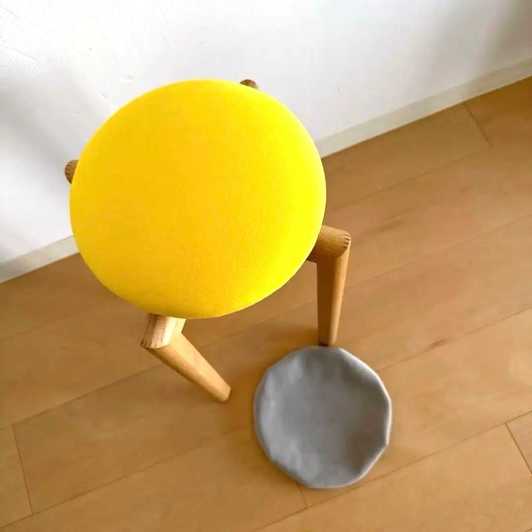 【廃盤色】【匠工芸】マッシュルームスツール(グレーカバー付、座面50cm)