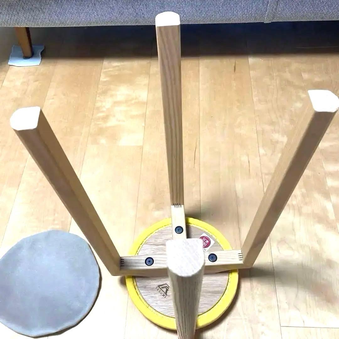 【廃盤色】【匠工芸】マッシュルームスツール(グレーカバー付、座面50cm)