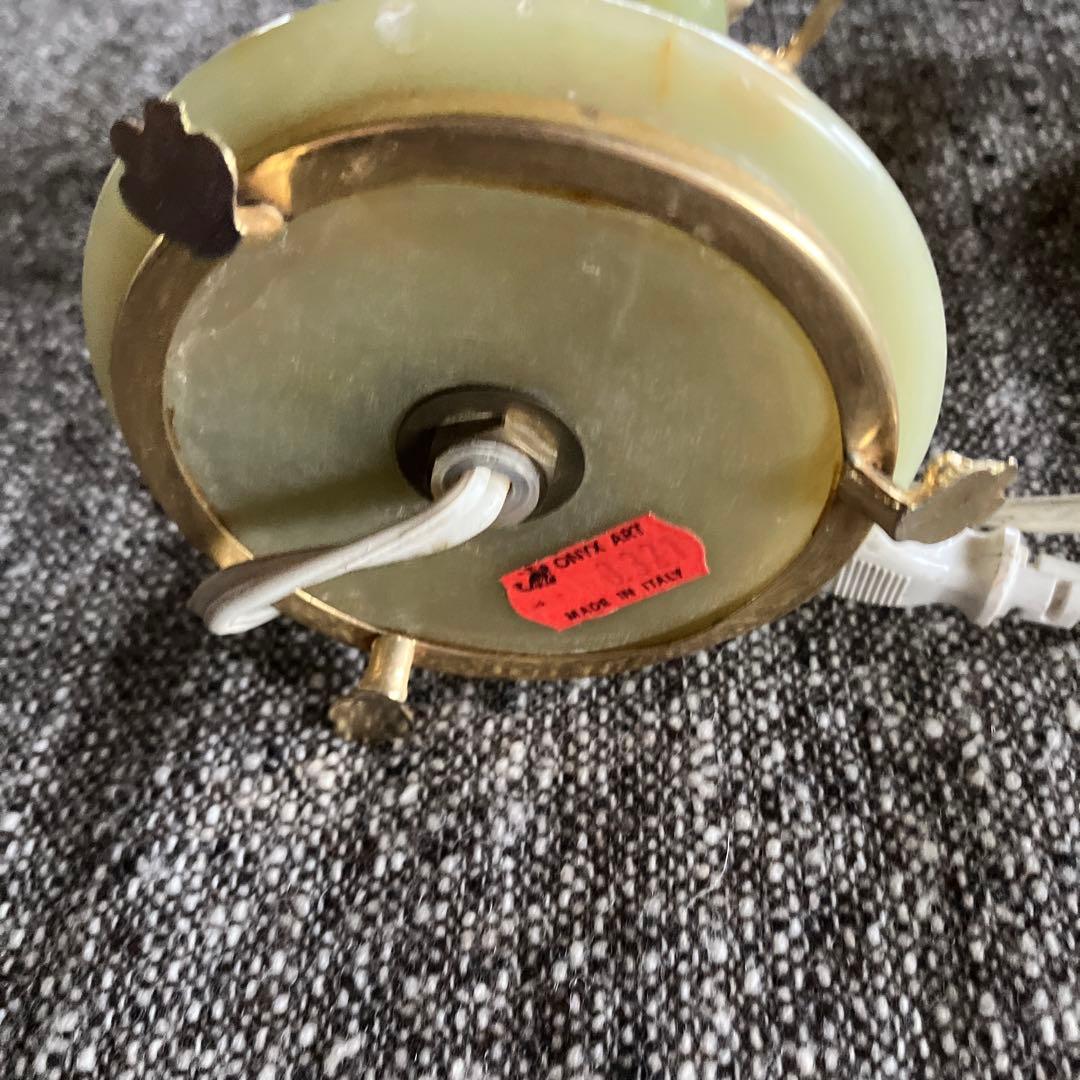 ONYX ART オニキスアート　大理石 イタリア製  レトロ　ライト　スタンド