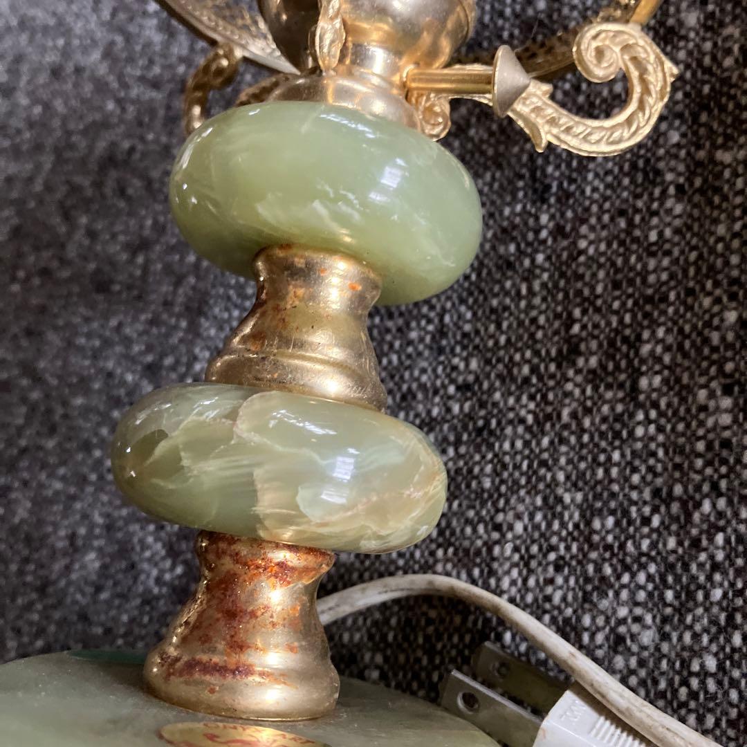 ONYX ART オニキスアート　大理石 イタリア製  レトロ　ライト　スタンド