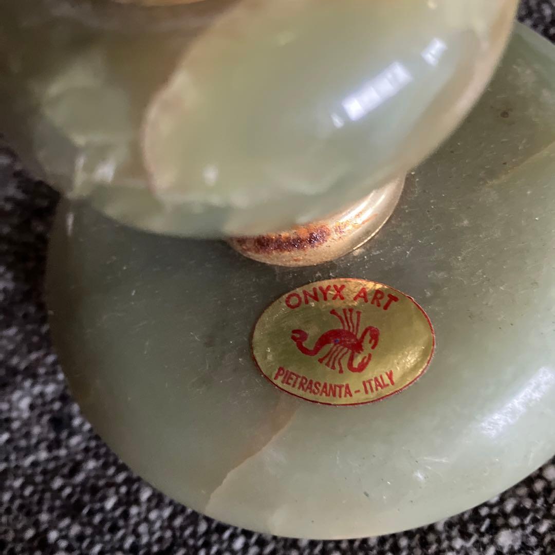 ONYX ART オニキスアート　大理石 イタリア製  レトロ　ライト　スタンド