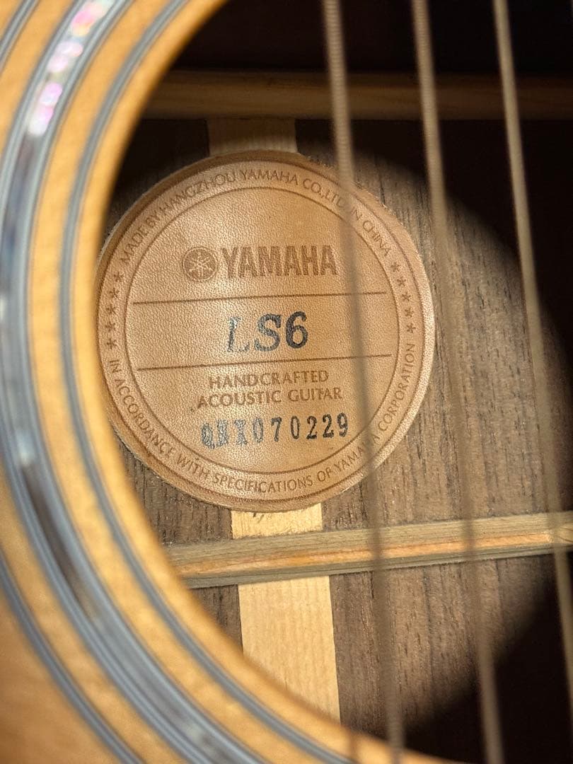 尾*一様 Yamaha LS6 アコースティックギター ハードケース付き