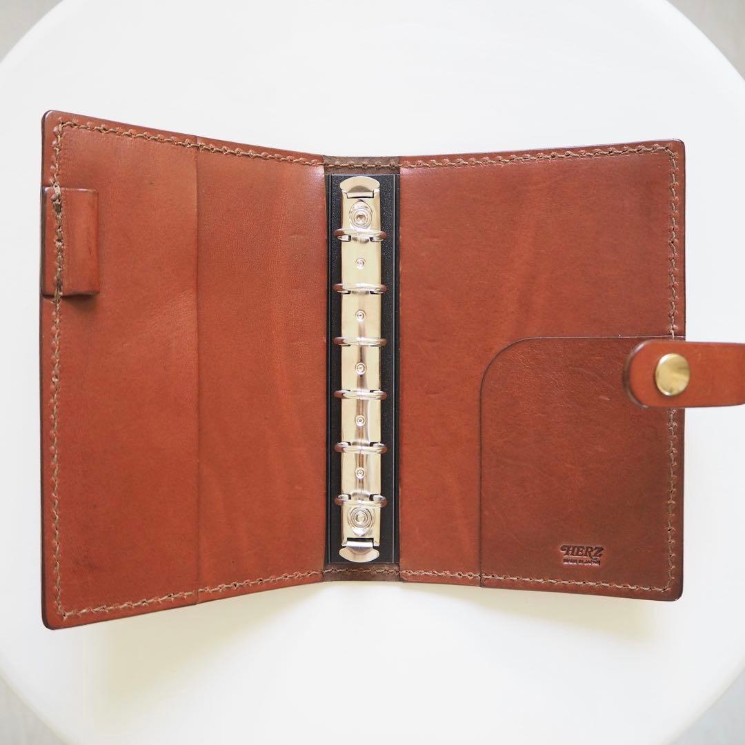 HERZ ミニ6システム手帳カバー KB-8 チョコ