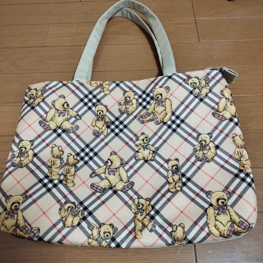 Burberrysバック バーバリー テディベア トートバック ノバチェック