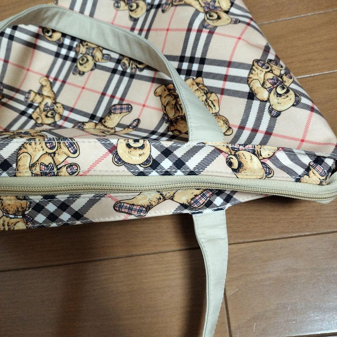 Burberrysバック バーバリー テディベア トートバック ノバチェック