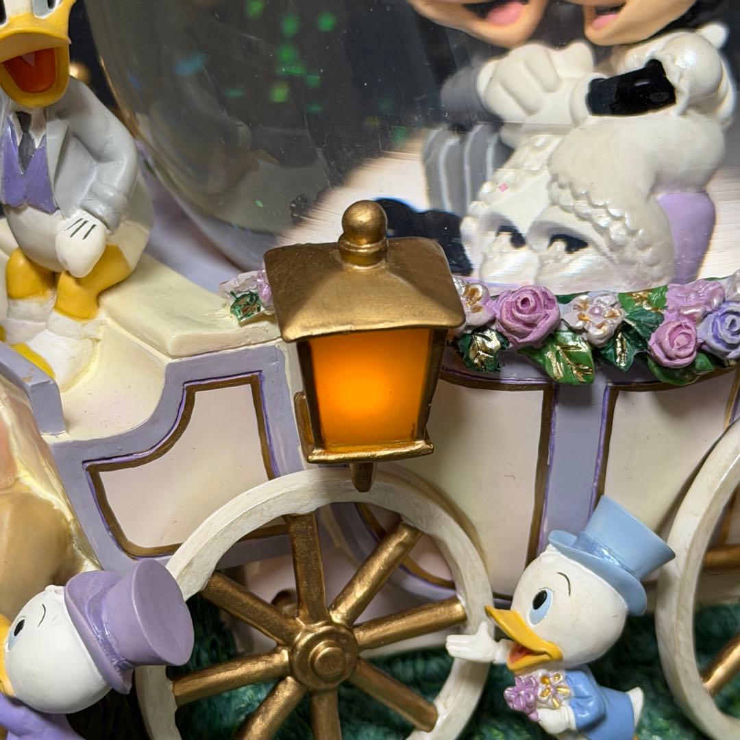 ディズニー　ミッキー＆ミニー　スノードーム　オルゴール