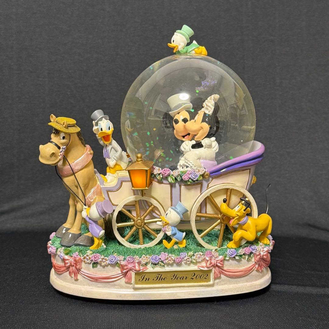 ディズニー　ミッキー＆ミニー　スノードーム　オルゴール