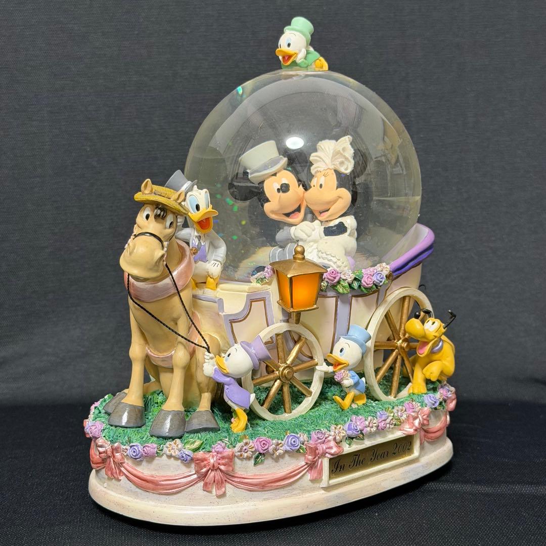 ディズニー　ミッキー＆ミニー　スノードーム　オルゴール