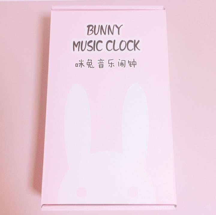 bunny music clock 時計 人感 音感 センサー付き 自動点灯