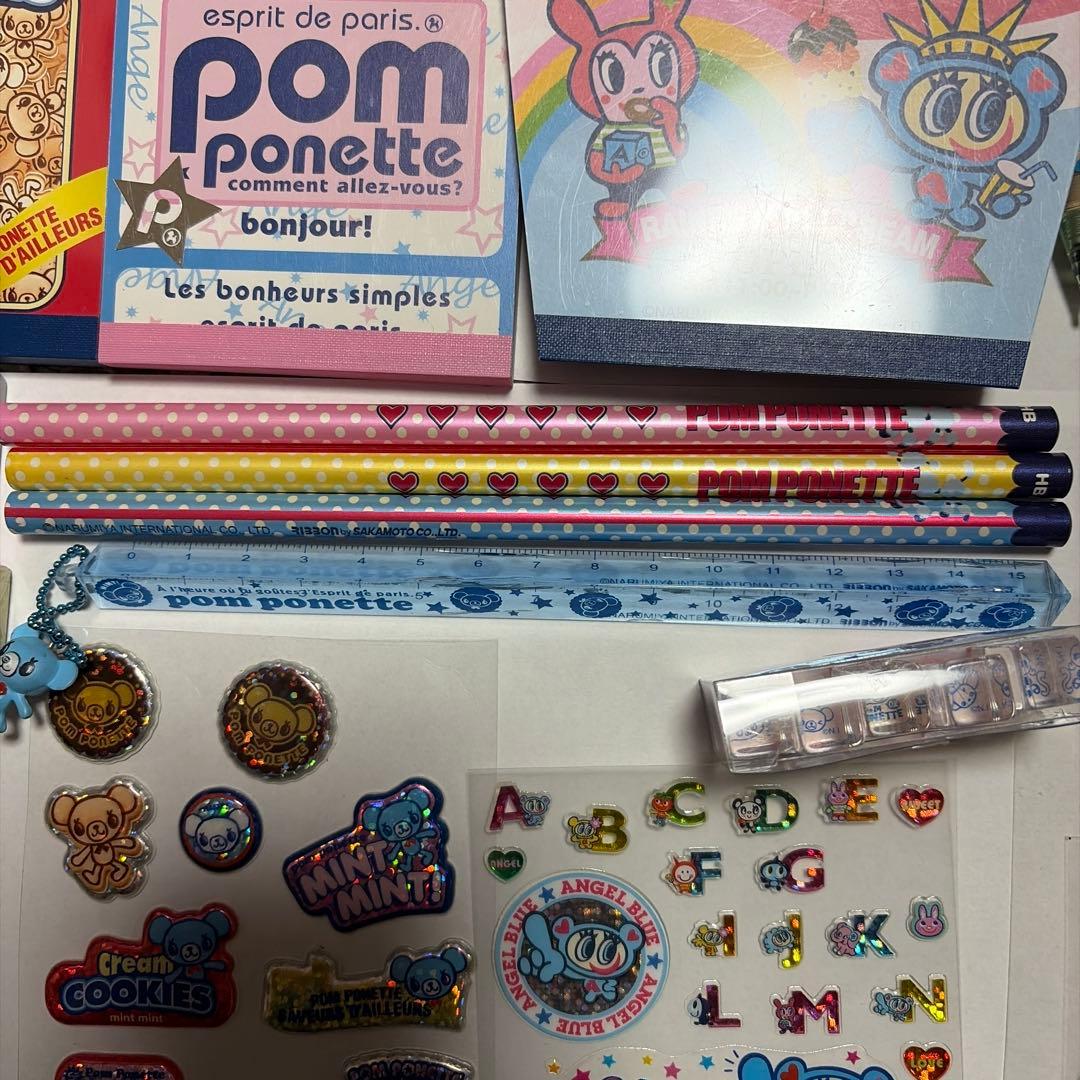 Mezzo Piano エンジェルブルー ポンポネット 文房具セット(平成文具)