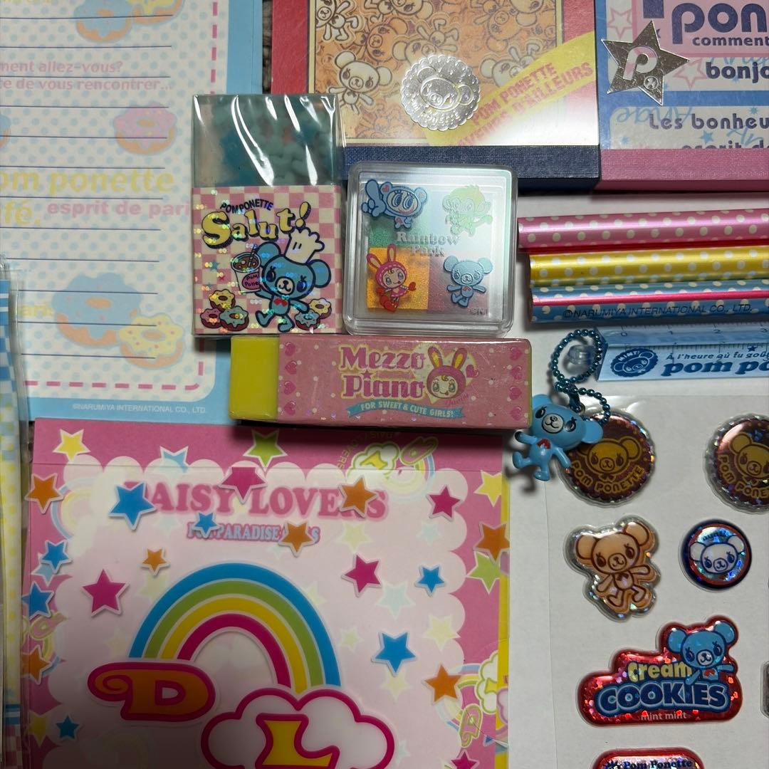 Mezzo Piano エンジェルブルー ポンポネット 文房具セット(平成文具)