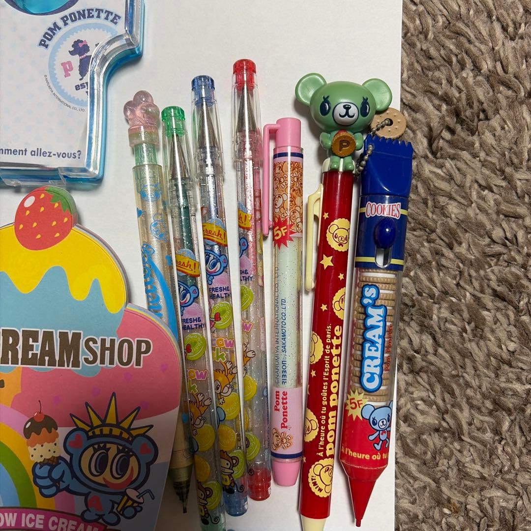 Mezzo Piano エンジェルブルー ポンポネット 文房具セット(平成文具)