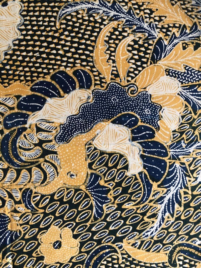 手描き、草木染め オールドバティック(8452)