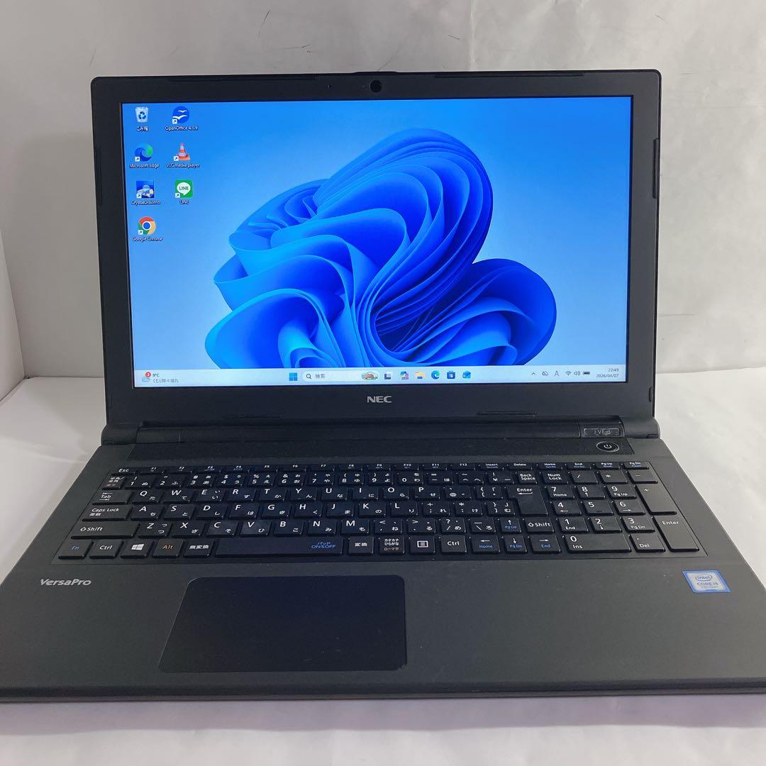 大画面15.6 VersaPro コアi5 8G Win11 ＤＶＤ搭載