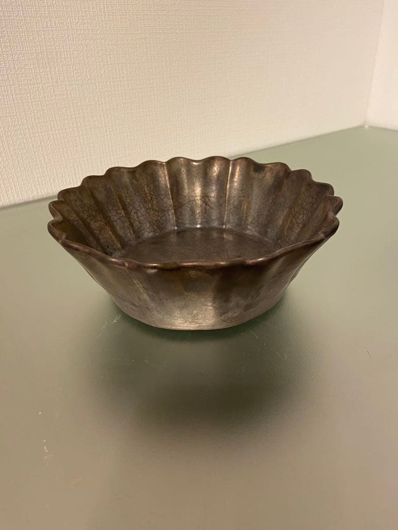 石黒 剛一郎 銀彩輪花鉢