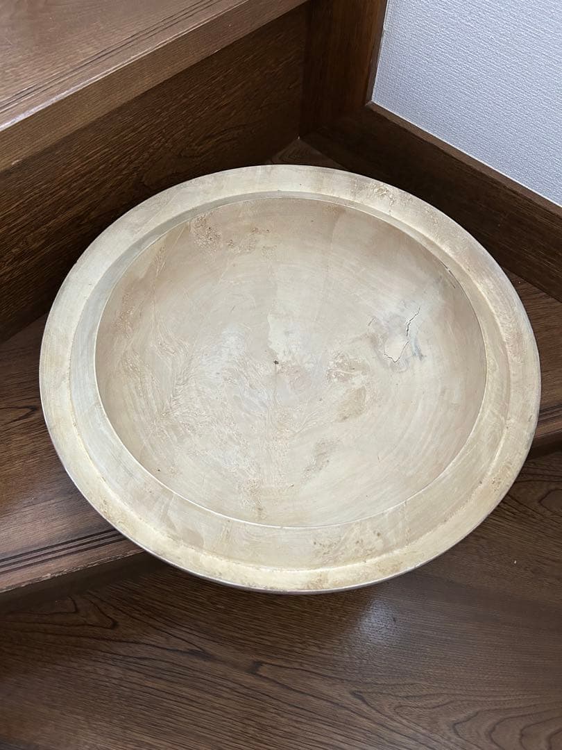 木のオブジェ アイボリー