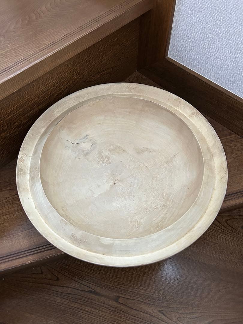 木のオブジェ アイボリー