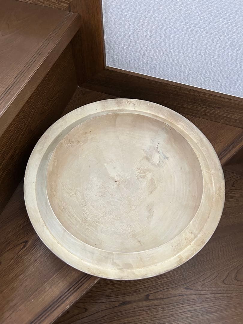 木のオブジェ アイボリー