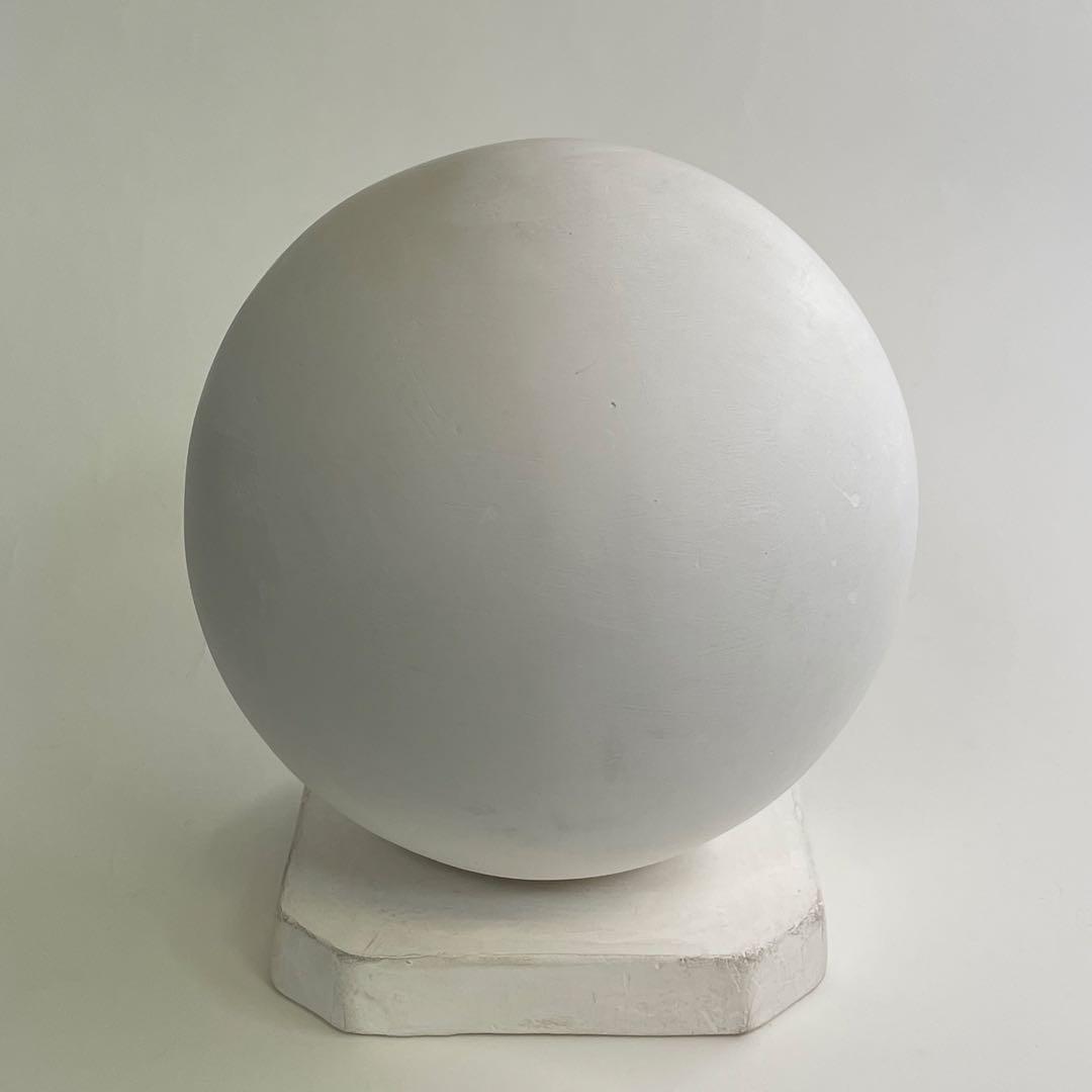 石膏デッサンモチーフ3点セット 立方体、円柱、球体